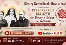 Relikwie św. Teresy z Lisieux i Jej rodziców u sióstr Karmelitanek Bosych w Łasinie