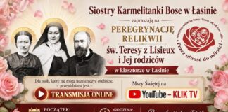 Relikwie św. Teresy z Lisieux i Jej rodziców u sióstr Karmelitanek Bosych w Łasinie
